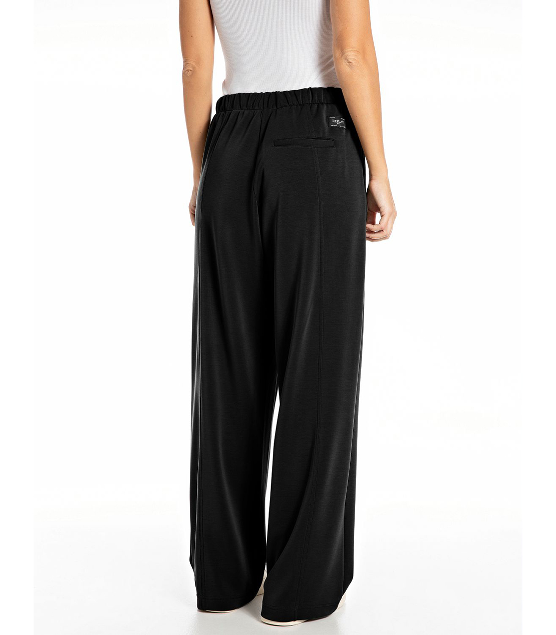 ストレッチジャージーワイドパンツ 詳細画像 ブラック 2